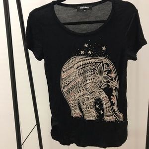 Boho elephant T-shirt from Zumiez (NWOT)